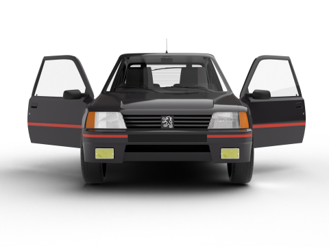 Peugeot 205 Turbo 16 1984 HQ Model 3D