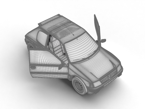 Peugeot 205 Turbo 16 1984 HQ Model 3D