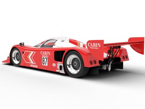 Nissan R90CK Cabin Racing 1990 3Dモデル