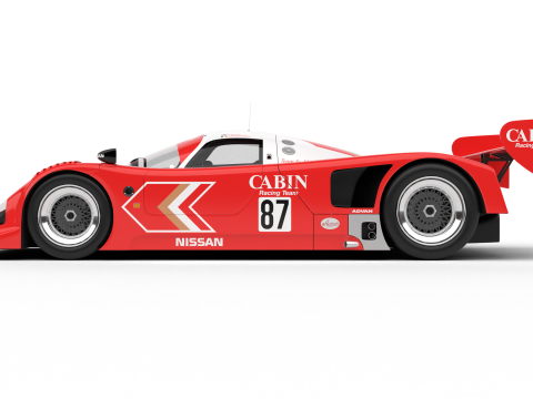 Nissan R90CK Cabin Racing 1990 3Dモデル