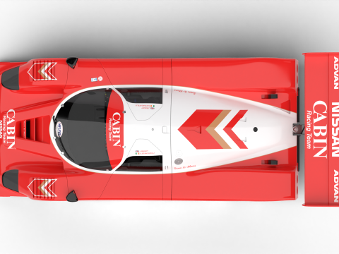 Nissan R90CK Cabin Racing 1990 3Dモデル