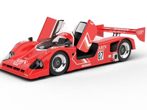Nissan R90CK Cabin Racing 1990 HQ Model 3D