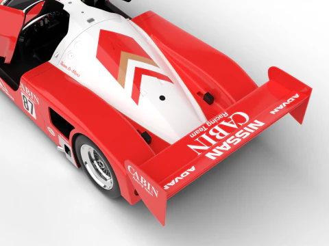 Nissan R90CK Cabin Racing 1990 HQ 3D Model