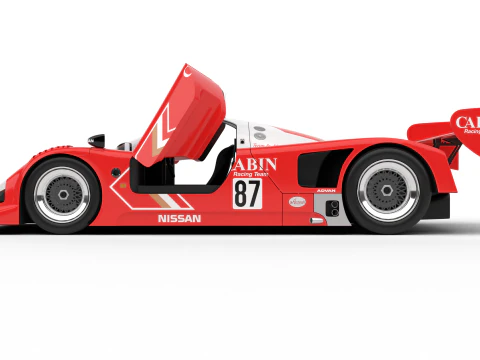 Nissan R90CK Cabin Racing 1990 HQ 3D Model