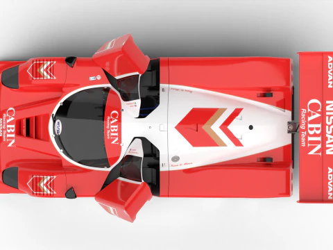 Nissan R90CK Cabin Racing 1990 HQ 3D Model