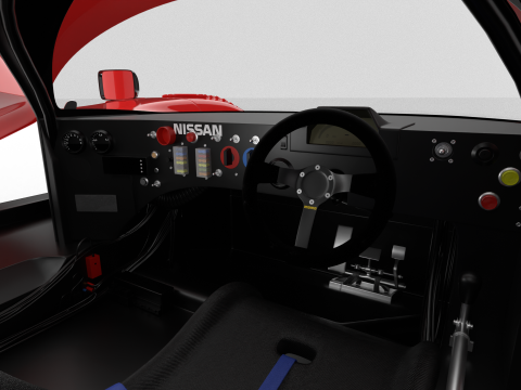 Nissan R90CK Cabin Racing 1990 HQ 3D Модель