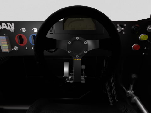 Nissan R90CK Cabin Racing 1990 HQ 3D Модель