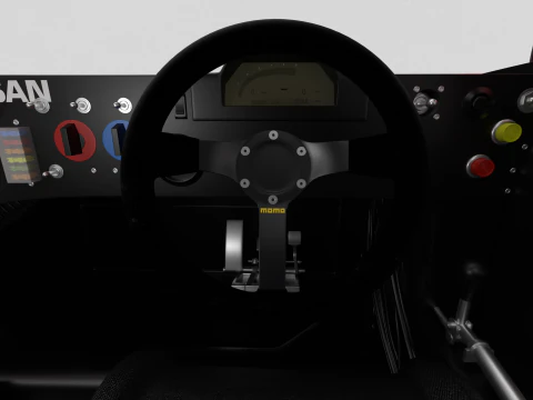 Nissan R90CK Cabin Racing 1990 HQ 3D Model