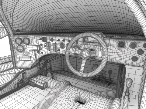 Nissan R90CK Cabin Racing 1990 HQ 3D Модель