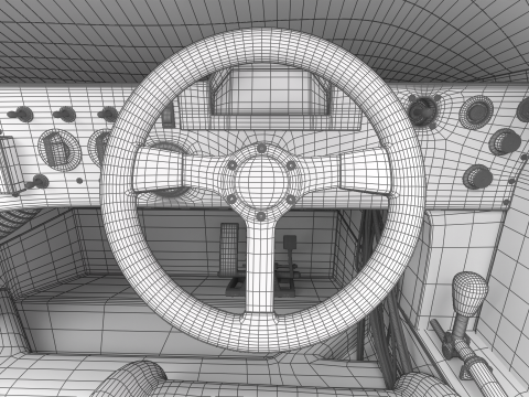 Nissan R90CK Cabin Racing 1990 HQ 3D Модель