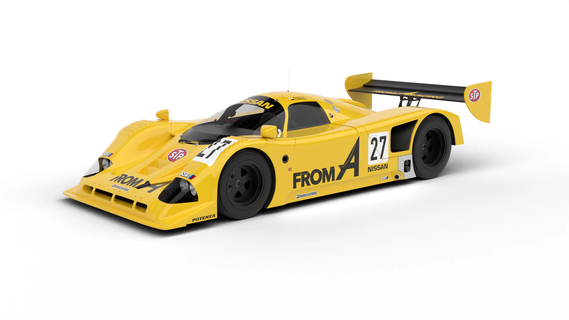 Nissan R90CK From A Racing 1990 3D Model .c4d .max .obj .3ds .fbx .stl .blend 