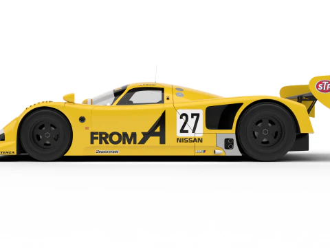 Nissan R90CK From A Racing 1990 3D Model