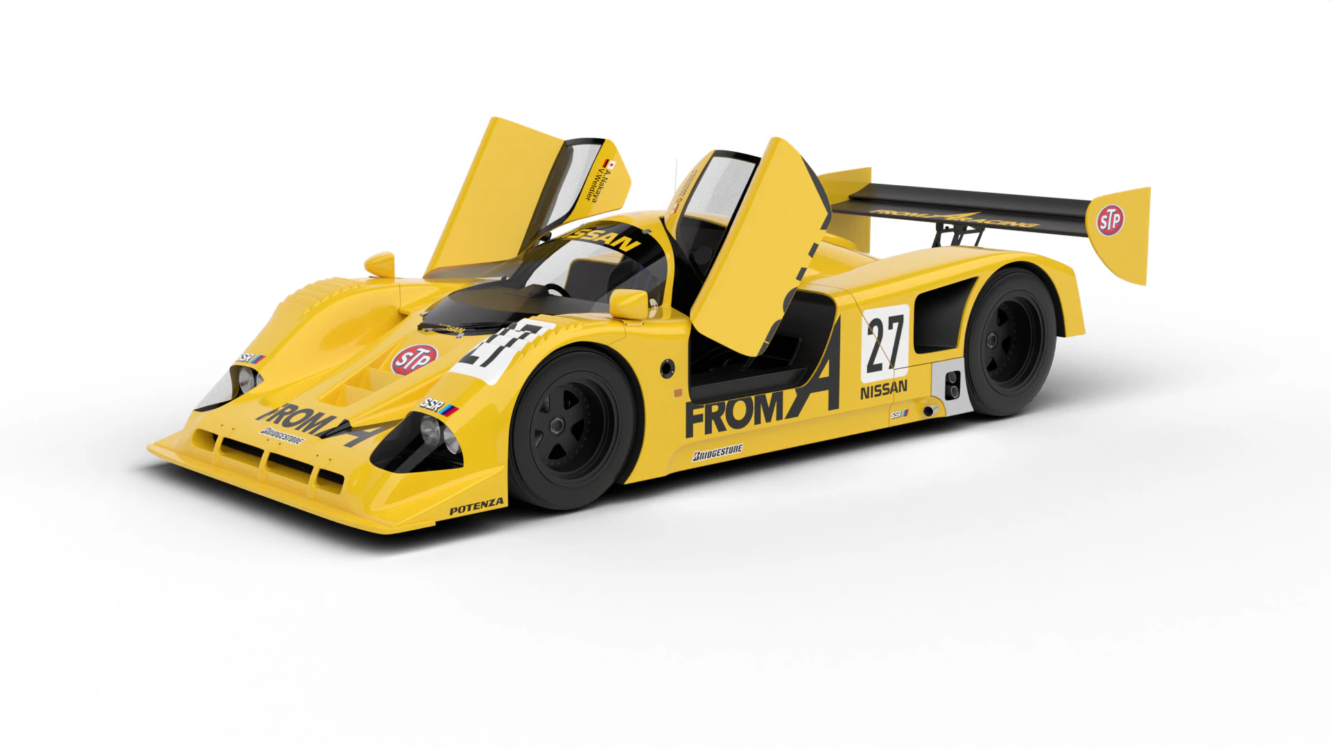 Nissan R90CK From A Racing 1990 HQ 3D Model .c4d .max .obj .3ds .fbx .stl .blend