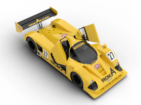 Nissan R90CK From A Racing 1990 HQ 3D Model