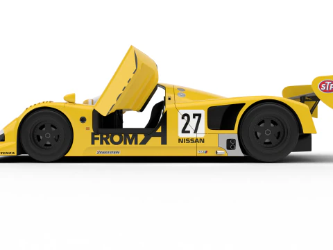 Nissan R90CK From A Racing 1990 HQ 3D Model