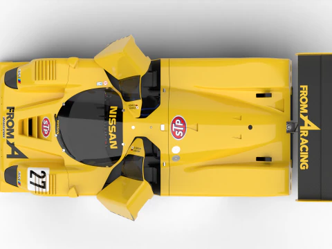 Nissan R90CK From A Racing 1990 HQ 3D Model