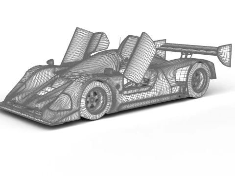 Nissan R90CK From A Racing 1990 HQ 3D Model