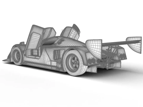 Nissan R90CK From A Racing 1990 HQ 3D Model
