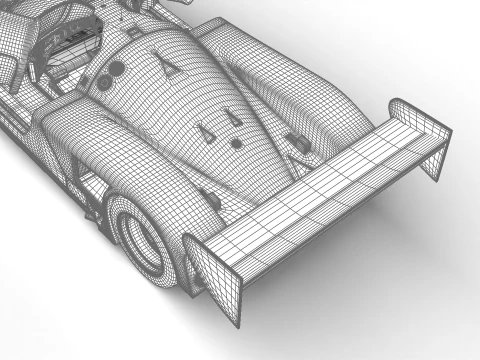 Nissan R90CK From A Racing 1990 HQ 3D Model