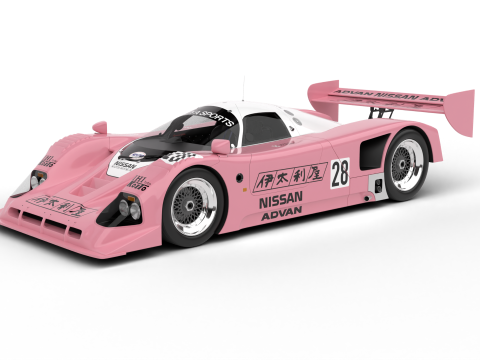 Nissan R90CK Italya Team Racing 1990 3D Модель