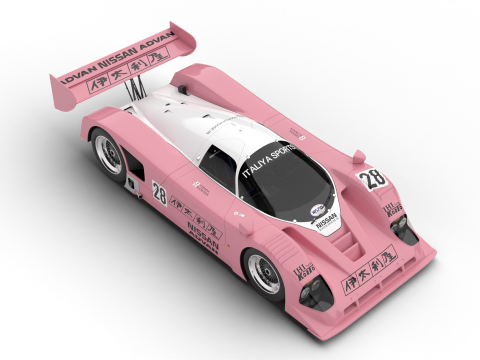 Nissan R90CK Italya Team Racing 1990 3D-Modell