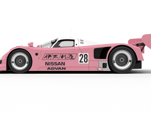 Nissan R90CK Italya Team Racing 1990 3D-Modell