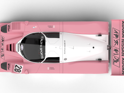 Nissan R90CK Italya Team Racing 1990 3D-Modell