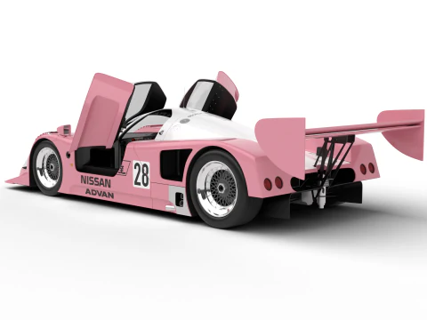 Nissan R90CK Italya Team Racing 1990 HQ 3D Model