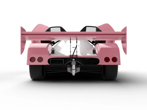 Nissan R90CK Italya Team Racing 1990 HQ 3D Model