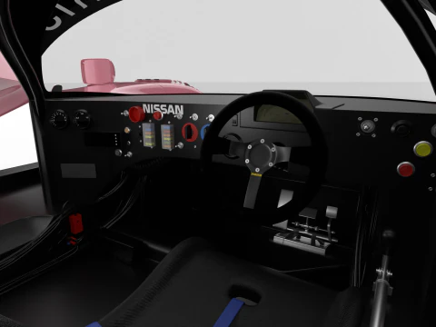 Nissan R90CK Italya Team Racing 1990 HQ 3D Model