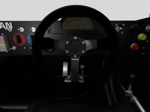 Nissan R90CK Italya Team Racing 1990 HQ 3Dモデル