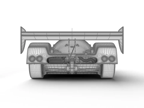 Nissan R90CK Tenoras Racing 1990 3D Model