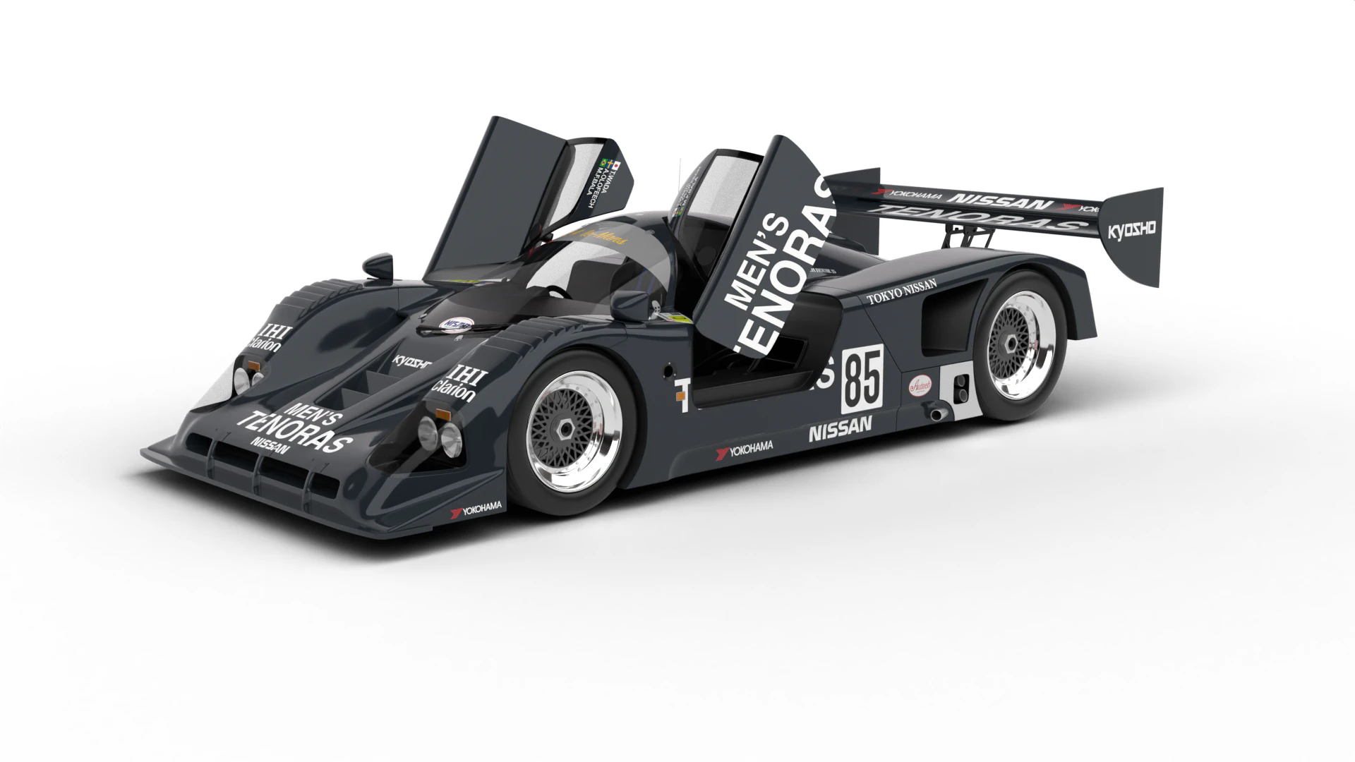 Nissan R90CK Italya Team Racing 1990 HQ 3D Model .c4d .max .obj .3ds .fbx .stl .blend 