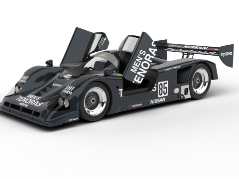 Nissan R90CK Italya Team Racing 1990 HQ 3D Модель