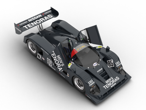 Nissan R90CK Italya Team Racing 1990 HQ 3D Model