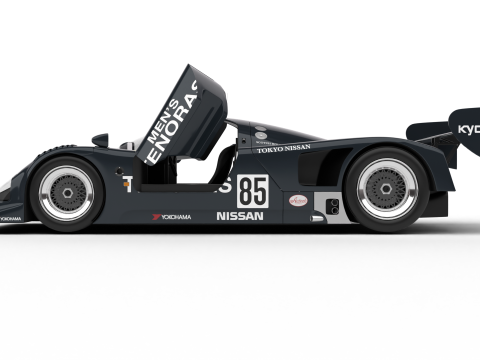 Nissan R90CK Italya Team Racing 1990 HQ 3D Model