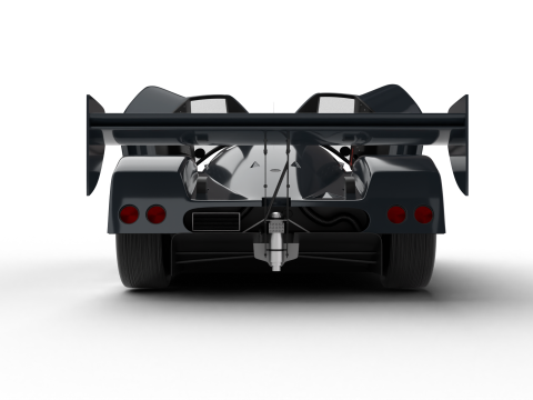 Nissan R90CK Italya Team Racing 1990 HQ 3D Model