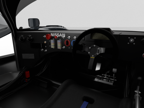 Nissan R90CK Italya Team Racing 1990 HQ 3D Model