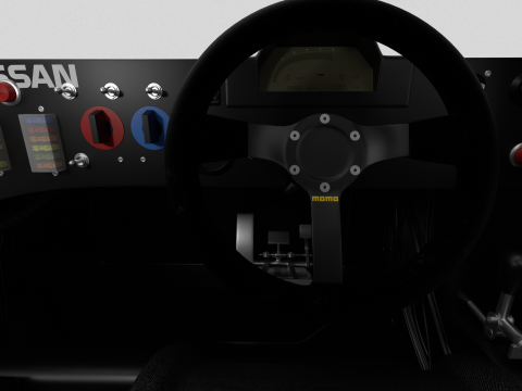 Nissan R90CK Italya Team Racing 1990 HQ 3D Model