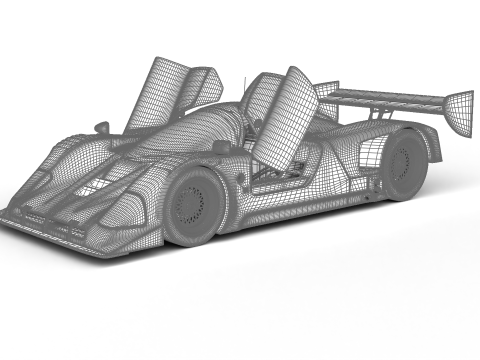 Nissan R90CK Italya Team Racing 1990 HQ 3D Model