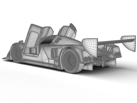 Nissan R90CK Italya Team Racing 1990 HQ 3D Model