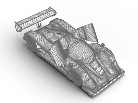 Nissan R90CK Italya Team Racing 1990 HQ 3D Model