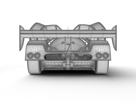 Nissan R90CK Italya Team Racing 1990 HQ 3D Model