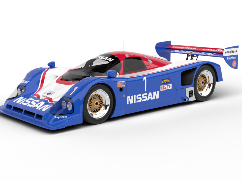 Nissan R90CK Le Mans Racing 1990 3D Модель