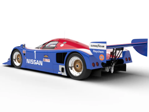 Nissan R90CK Corrida de Le Mans 1990 Modelo 3D
