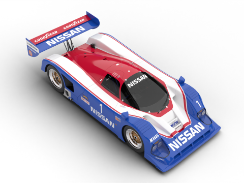 Nissan R90CK Le Mans Racing 1990 3D 모델