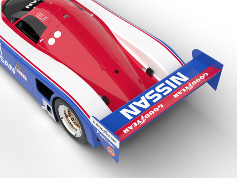 Nissan R90CK Le Mans Racing 1990 3D 모델