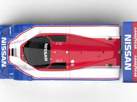 Nissan R90CK Le Mans Racing 1990 3D 모델