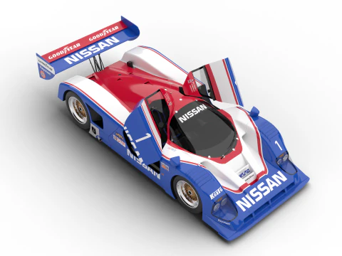 Nissan R90CK Le Mans Racing 1990 HQ Modelo 3D