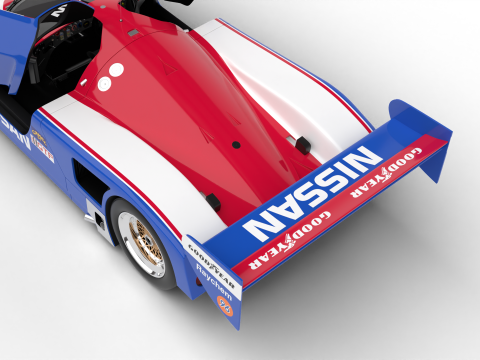 Nissan R90CK Le Mans Racing 1990 HQ 3D Модель